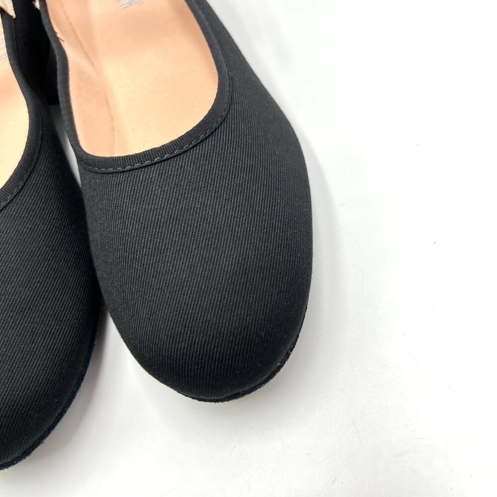 Bloch Womens Size‎ 7.5 S0326L Accent Black Canvas Dance Heels Shoes - Picture 5 of 14